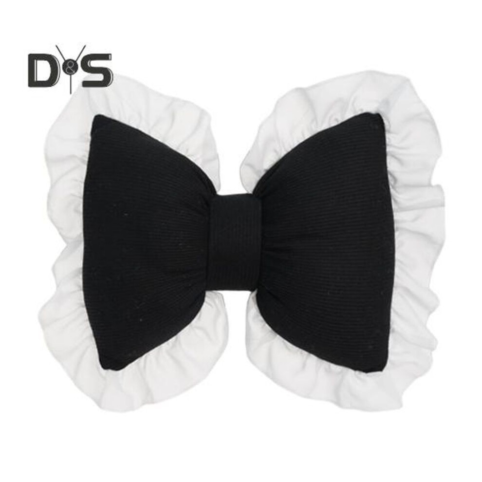 (black) Bow-shaped Pillow Ruffle Lace Decor Fluffy Pp Cotton Filling Holiday Adds Elegance And Romance Pillow Bed Couch Car Seat Decoration Companion Pillow
