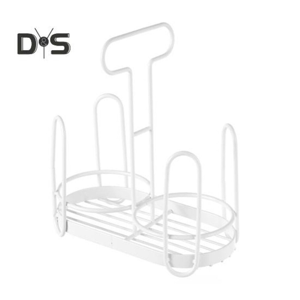(white) Disposable Cup Holder Paper Cup Dispenser Iron Art Durable Cup Storage Rack For Countertops Kitchen Coffee Stations Multifunctional Cup Organizer