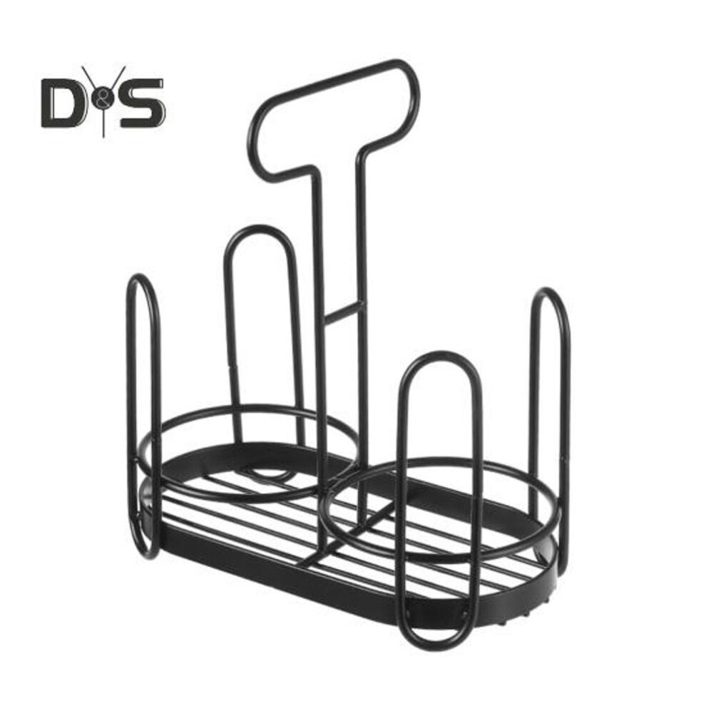 (black) Disposable Cup Holder Paper Cup Dispenser Iron Art Durable Cup Storage Rack For Countertops Kitchen Coffee Stations Multifunctional Cup Organizer