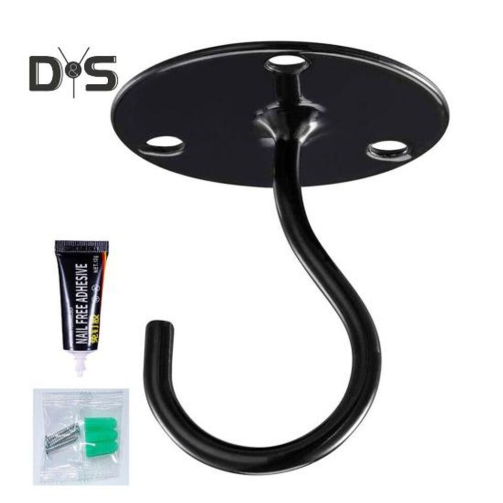 (black, A) Plant Hanger Indoor Hook Rustproof Corrosion Resistant Strong Load-bearing Decorative Heavy Duty Wall Hook Lantern Hanger