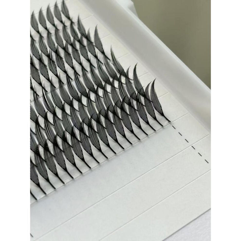(as the picture, Manga Spire-D) Premade Fans Eyelashes Extension Tower Top Feather Shape Faux Mink Soft Natural Pre Made Russian Volume Makeup Lashes