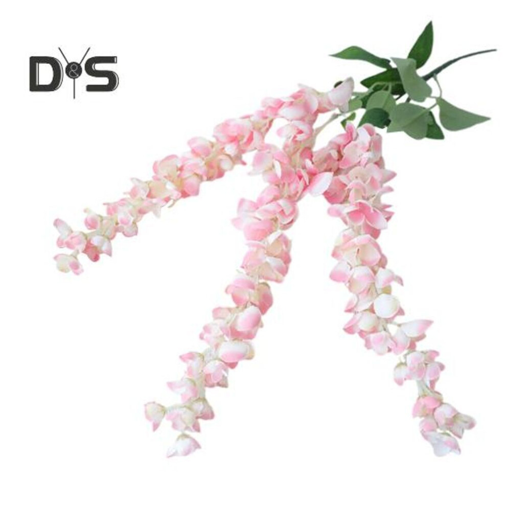 (pink) Artificial Hanging Flowers Realistic Fake Flowers Vines Weather Proof Faux Flowers For Hanging Basket Arch Indoor Outdoor Decoration