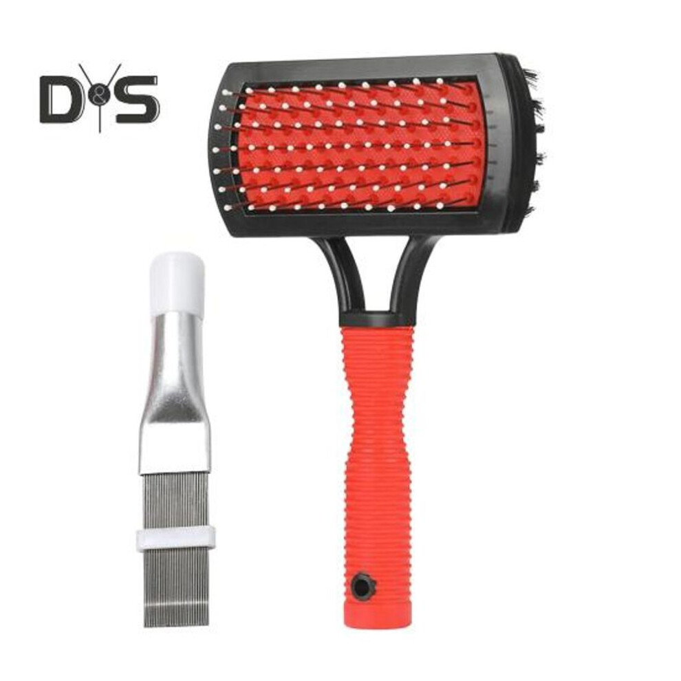 2pcs/set Air Conditioner Coil Cleaning Brush Set Stainless Steel Needle Brush Fin Comb Straightener Hvac Cleaner Brush Kit