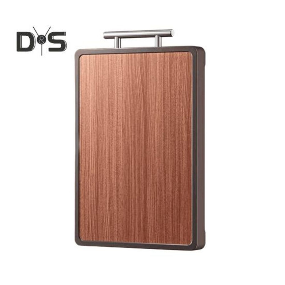 Stainless Steel Wood Cutting Board With Juice Slot Double-sided Reversible Chopping Board For Kitchen Portable Cutting Board For Meat Fruits