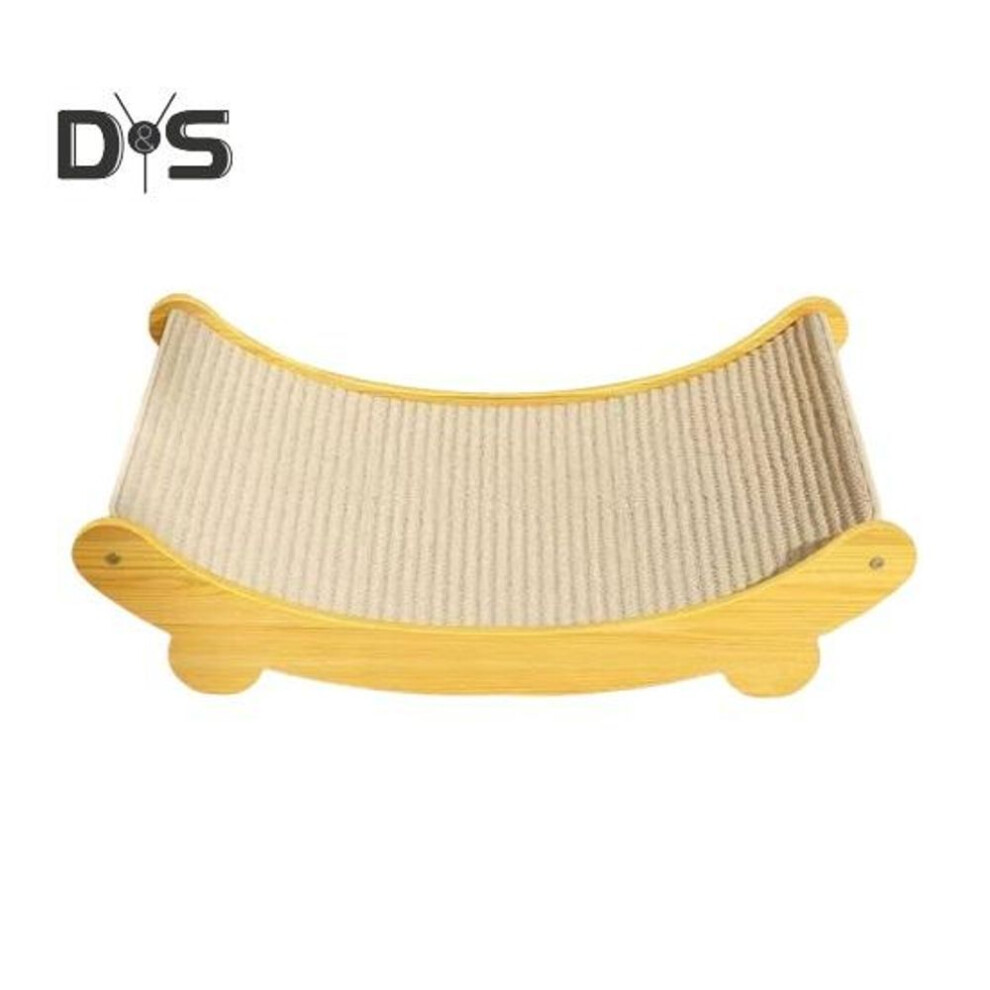 (as the picture, L) 2-in-1 Sisal Cat Scratching Bed Anti-slip Scratch Board Cat Bed Wear-resistant Sisal Scratching Lounge Furniture Protector For Cats