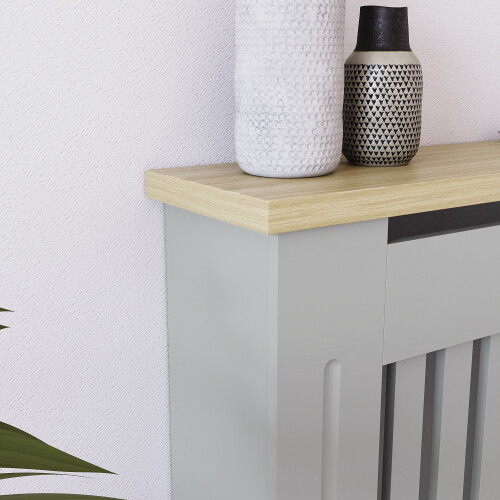 Home Discount (Small) Arlington Radiator Cover Heating Cabinet Grey Oak 2