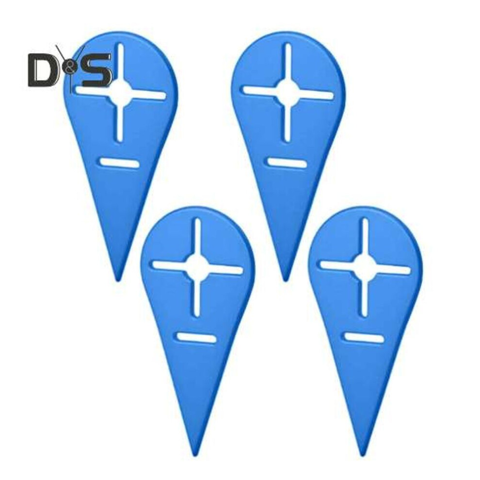 (blue) 4Pcs Beach Towel Clips Set Heat-Resistant Compact Design Portable Multi-Color Towel Clips Beach Towel Holders