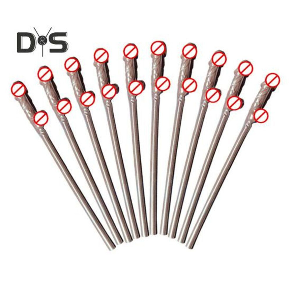 (brown, 30PCS) Fun Drinking Straws For Bachelorette Parties 18cm Unique Willy Cocktail Straws Reusable Novelty Sucking Drinking Straw Hen Night Bar Supplies