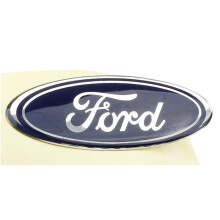 (Dark Blue) New Arrivals - 1Pcs 58MM*22MM  Steering Wheel Logo Emblem For Ford