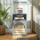 Homcom HOMCOM Bedside Table, Modern Bedside Cabinet for Bedroom, Grey 4