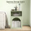 Homcom HOMCOM Bedside Table, Modern Bedside Cabinet for Bedroom, Light Green 5