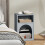 Homcom HOMCOM Bedside Table, Modern Bedside Cabinet for Bedroom, Grey 7
