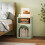 Homcom HOMCOM Bedside Table, Modern Bedside Cabinet for Bedroom, Light Green 1