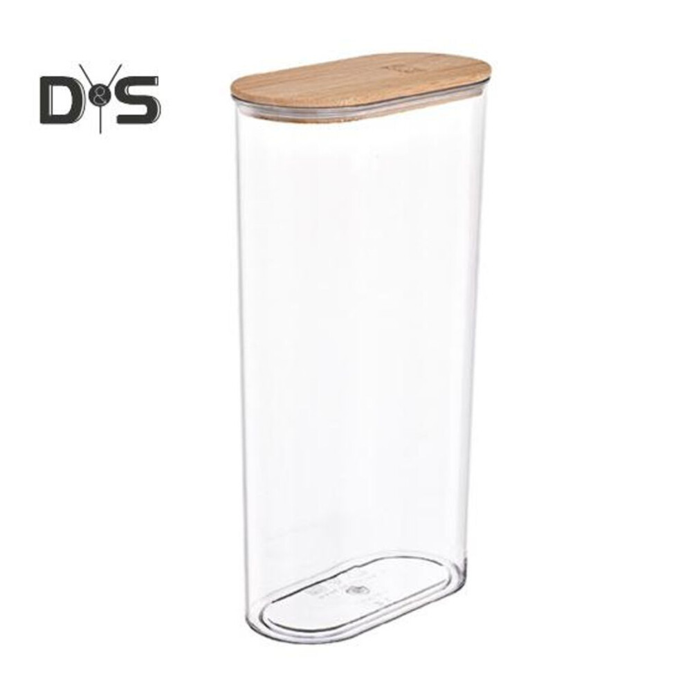 (as the picture, 2000ml) Airtight Food Storage Container Sealed Jar With Lid Large Capacity Bpa Free Stackable Design Transparent Cereal Dry Food Storage Jar