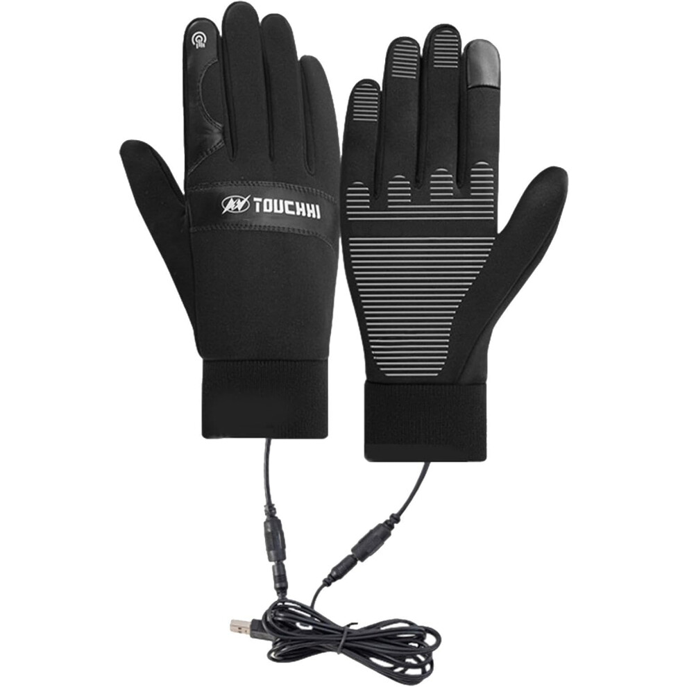 Heated Gloves Touch Screen, Heated Electric Gloves, Lightweight Winter Gloves, Touchscreen Winter Gloves, Windproof, Waterproof, Warm, Waterproof