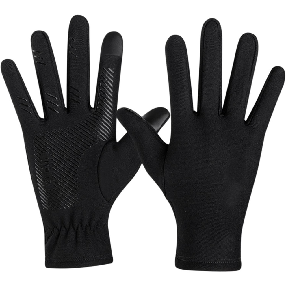 Gloves with Touchscreen Fingers, Touchscreen Gloves, Non-Slip Winter Gloves with Touchscreen Fingers - Thickened Insulated Gloves for Cycling,