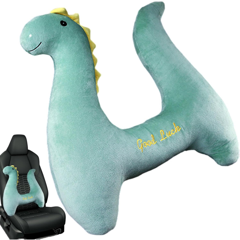 (Dinosaur Model) Children's Travel Pillow, Neck Pillow with Large Curvature Design for Children, Cute Pink Unicon Style, Breathable Children's Airplane Pillow, Soft