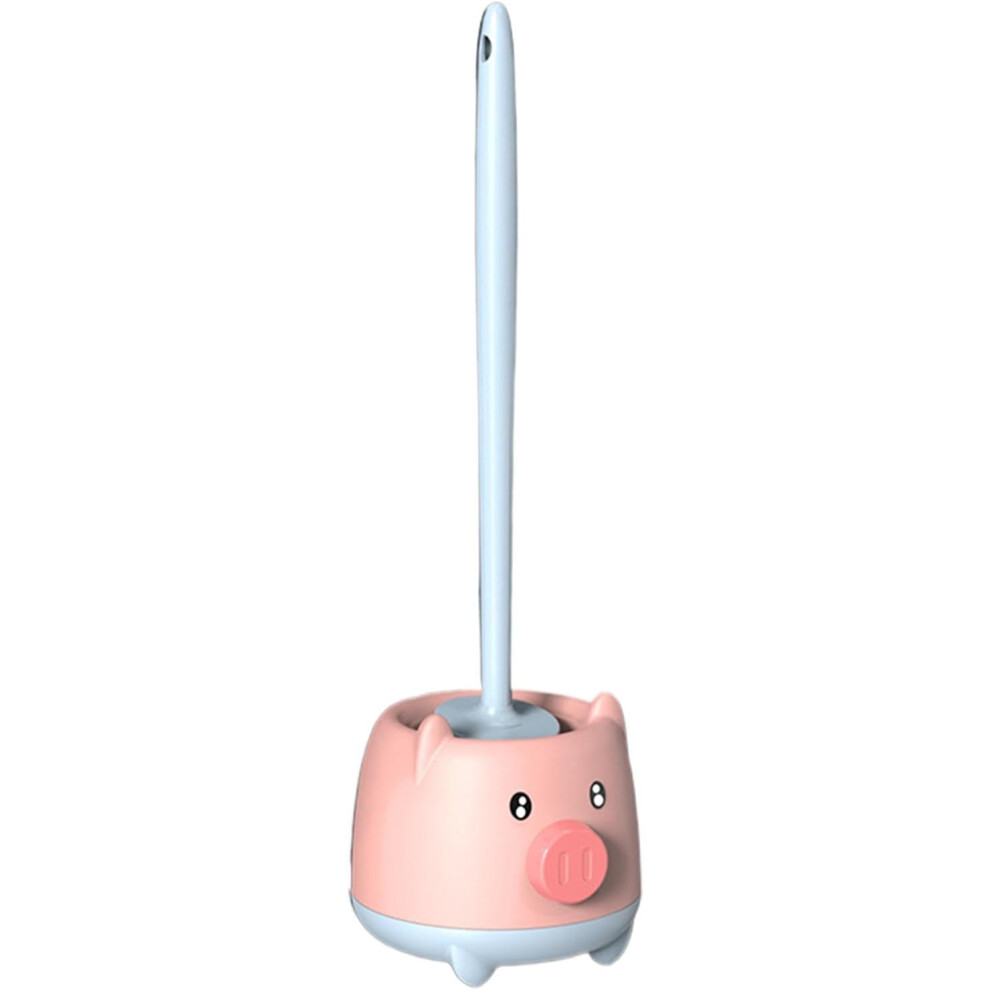 (Blue) Wall Mounted Toilet Brush, Toilet Brush and Holder, Bathroom Cleaner, Efficient Cleaning Toilet Brush Set, Toilet Brushes and Holder for Toilets,