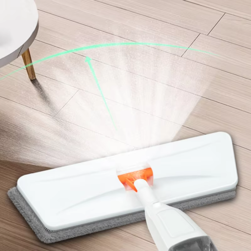 New Large Household Spray Mop With Replaceable Microfiber Pad For Wet And Dry 2