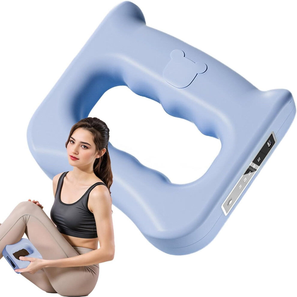 (Blue) Cellulite Massage Tool - Handheld Fascia Tool, Massage Belt Waist Massager - Fascia Release Tools, Abdominal Massage Ring for Home, Gym, Travel,