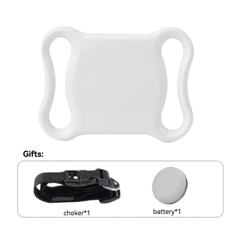 (white) Bluetooth Smart Pet Locator Waterproof Anti-Lost Location Tracker Collar For Cats Dogs Positioning Tracker Locating Waterproof