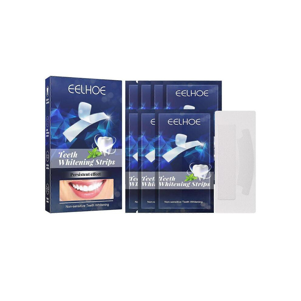 (2pcs) Teeth Whitening Strips for Sensitive, 7pcs Whitener Safe Whitestrip, Deep Stains Removal Tooth Whitening, Enamel Safe Non-Slip Dry Strip for Wh
