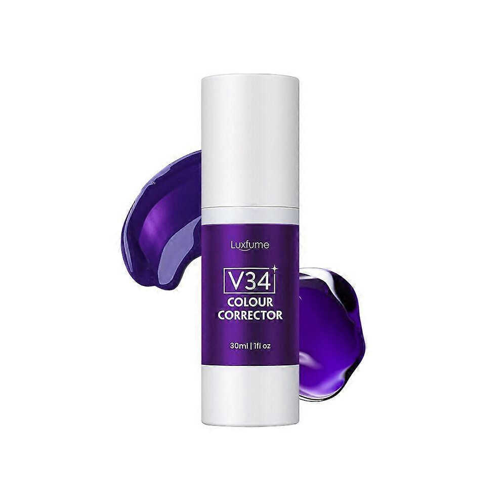 Purple (3Pcs) V34 Colour Corrector, Teeth Whitening Booster, Teeth Whitening Toothpaste, Tooth Colour Corrector, Tooth Stain Removal, Enhances Tooth B