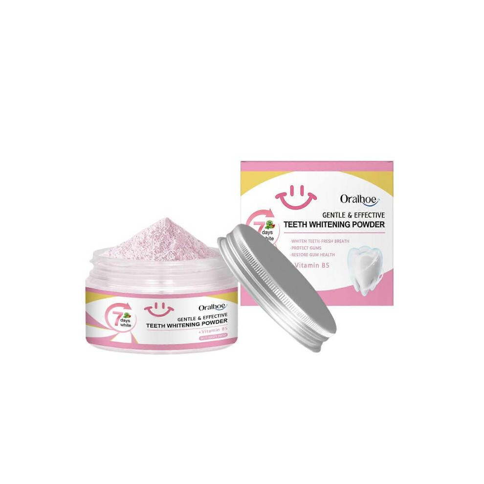 (1pc) Teeth Whitening Powder - Removes Stains, No Sensitivity - Enamel-Safe Toothpaste Whitening Powder for Coffee, Tea, Food, Wine, and Tobacco Stain