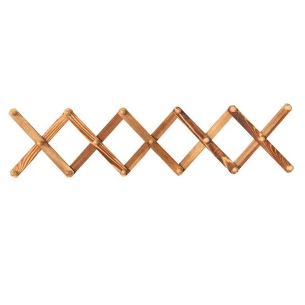 Yousheng Wall Mount Hat Rack Expandable Coat Hanger Strong Load-bearing Easy to Install Expandable Wall Hanger Wooden Hat Hanger