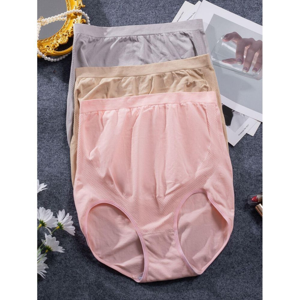 (multicolor, L) 3pcs Pack Maternity Panties High Waist Pregnant Underwear Belly Support Briefs For Pregnant Women Comfortable Soft Underpants
