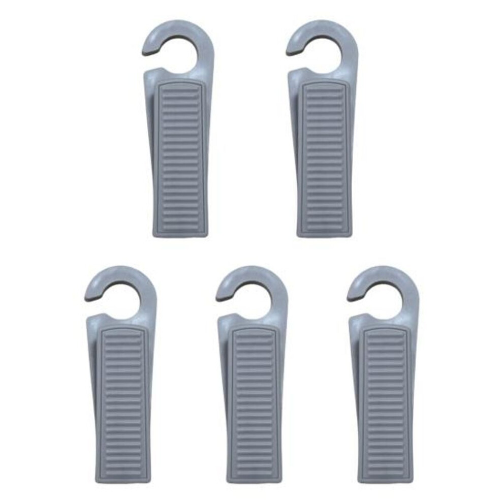(grey) Yousheng 5 Pcs Door Stoppers For Home Security Punch-free Design Soft Material Prevent Door Accidents Easy Installation Door Stopper