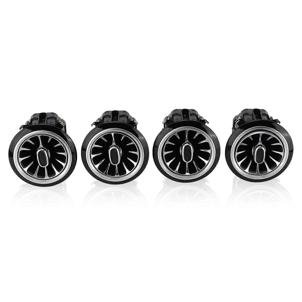 (As Show, One Size) 4Pcs 64 Color Front Led Turbine Air Vent Ambient Kit Replacement For Mercedesbenz Gclass W463 Light 6909775566862