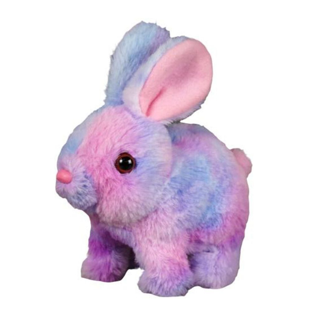 New (E) Yousheng Realistic Bunny Toy Kids Interactive Jumping Rabbit Plush Toy Lifelike Ears Twitching Handmade Electric Rabbit Toy