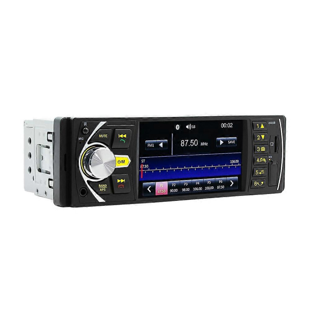 (As Show, One Size) 4.1 Inch Single Din Car Stereo Bt Mp5 Player Fm Radio Receiver Support Tf/U-Disk Playback Hands-Free 6909775535110