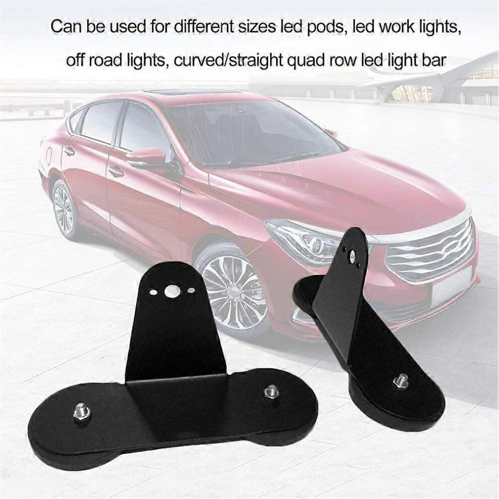 (As Show, One Size) 2Pcs Powerful Magnetic Mount Bracket Holder Set Strong Magnetic Base Roof Led Bar Light 6909775597255