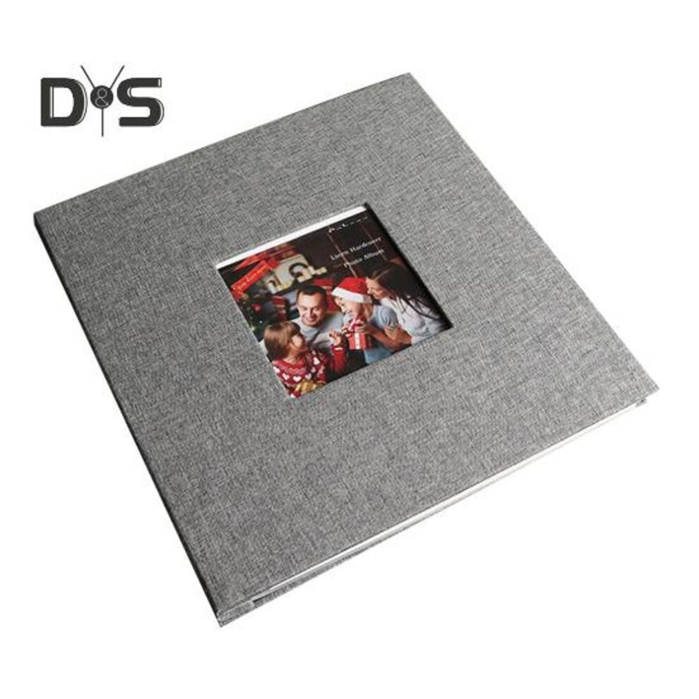 (dark gray, L) 16 Inch/18 Inch Self-adhesive Photo Album Family Picture Album With 20 Sheets Inner Pages Scrapbook Photo Storage Book For Festive Wedding Baby