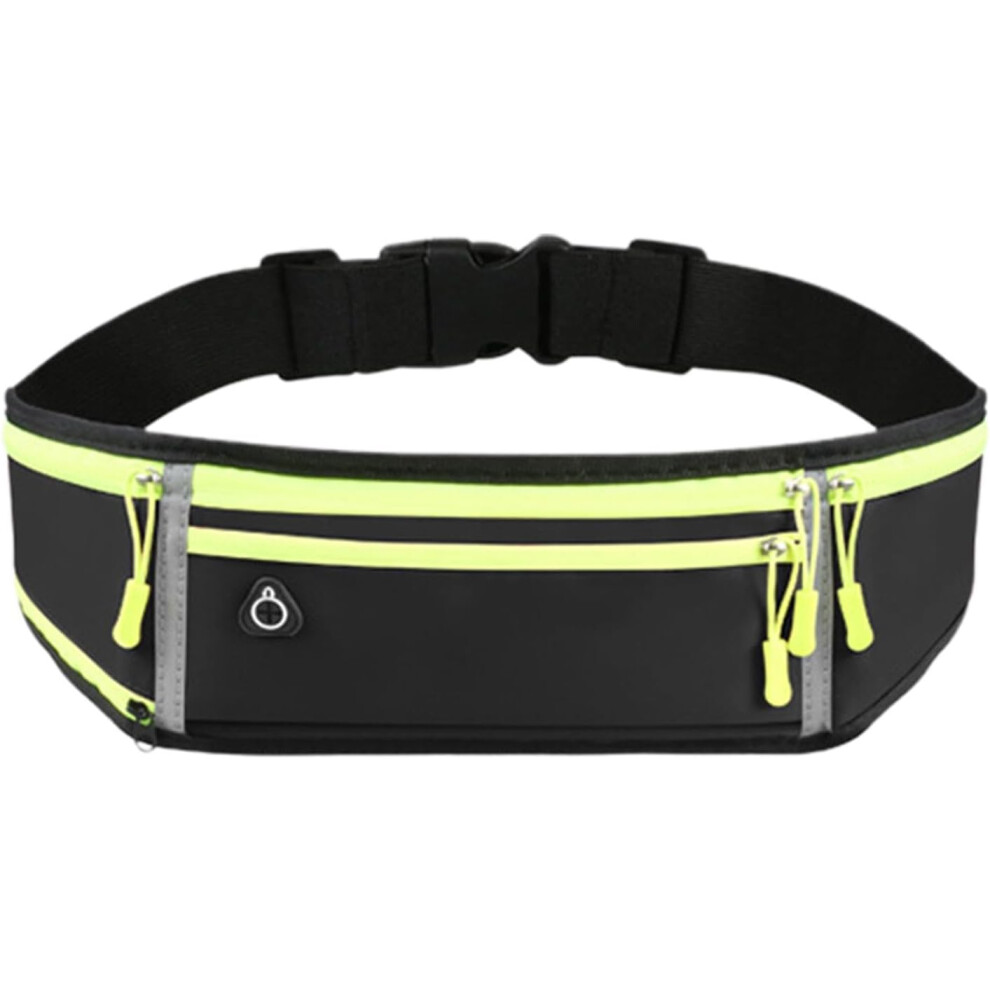 Waist Bag for Running, Sports Waist Bag, Fanny Pack Slim Adjustable Waterproof Belt Bag, Training Belt with Multiple Pockets, Reflective Mobile Phone