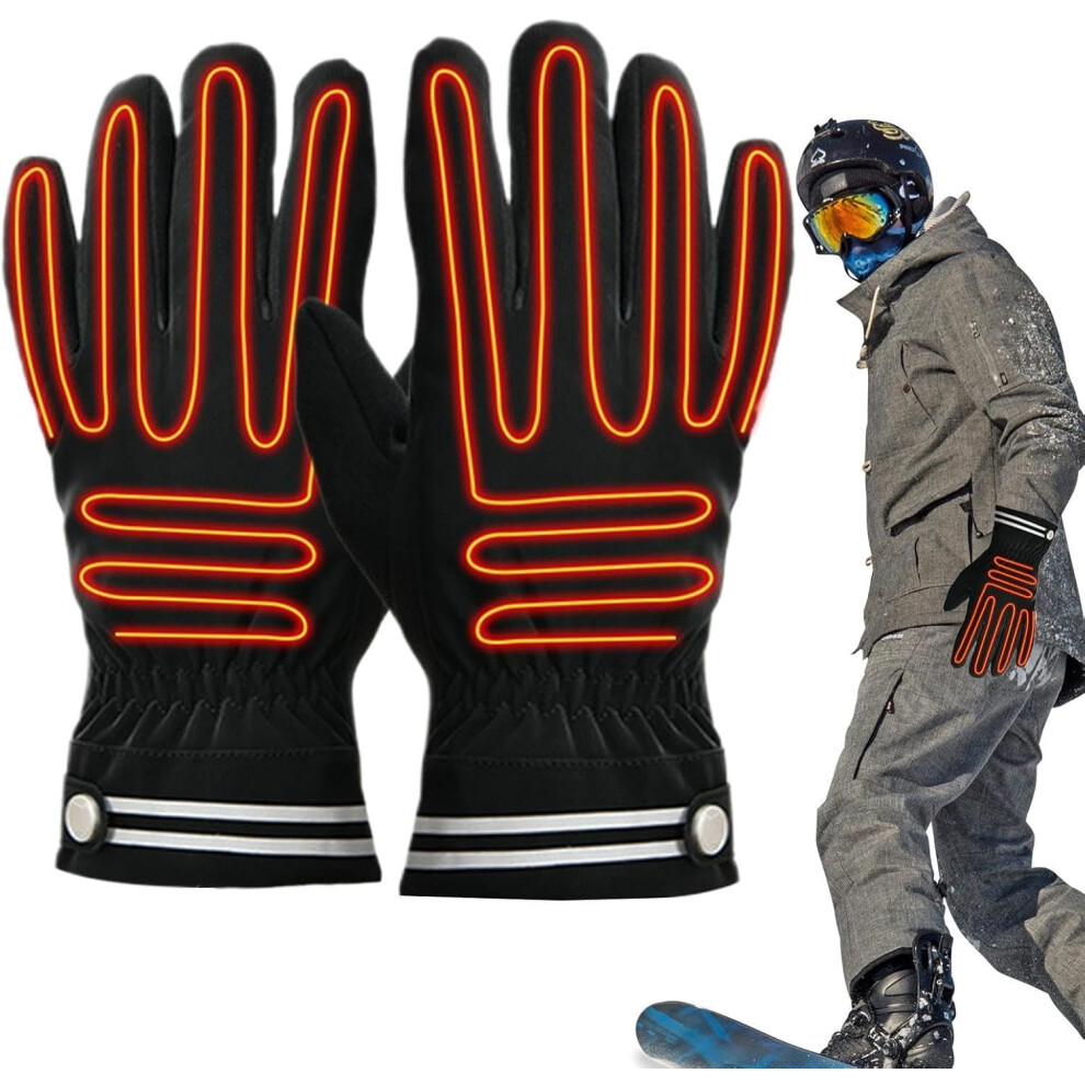 Heating Gloves for Women, Adjustable Winter Gloves - Heated Gloves with 3 Temperature Settings Warm Heating Gloves - Waterproof Winter Gloves Touch