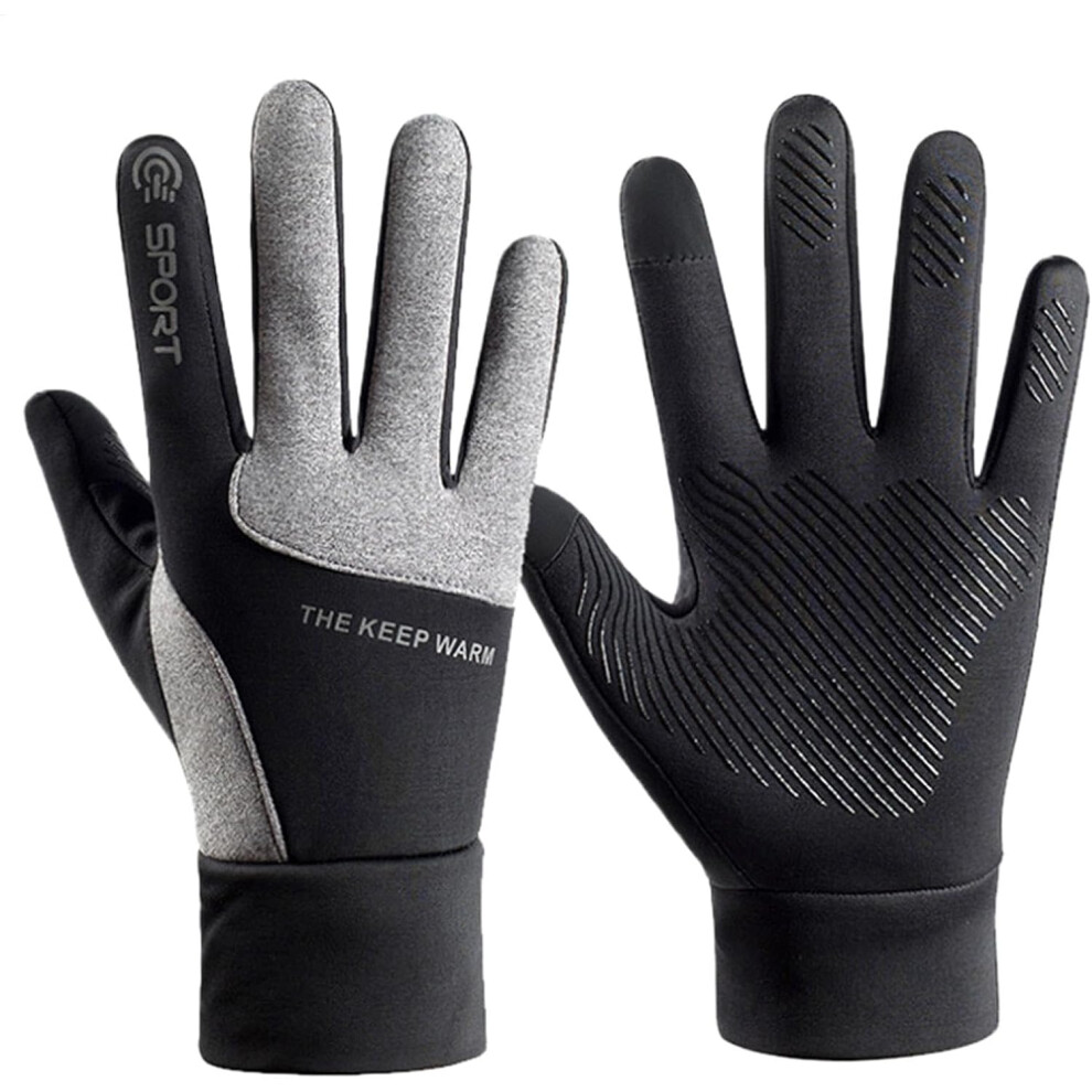 (B, Black) Women's Warm Gloves, Winter Gloves Snow Gloves Waterproof Mittens, Anti-Slip Cold Weather Gloves, Riding Snowboard Gloves for Men, Women