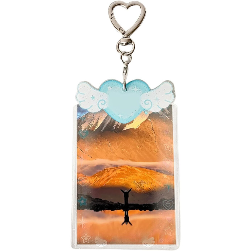 Photo Card Holder, Photo Card Sleeves, Acrylic Cute Student Card Holder for Girls, Teenagers, Adults, Children and Fans