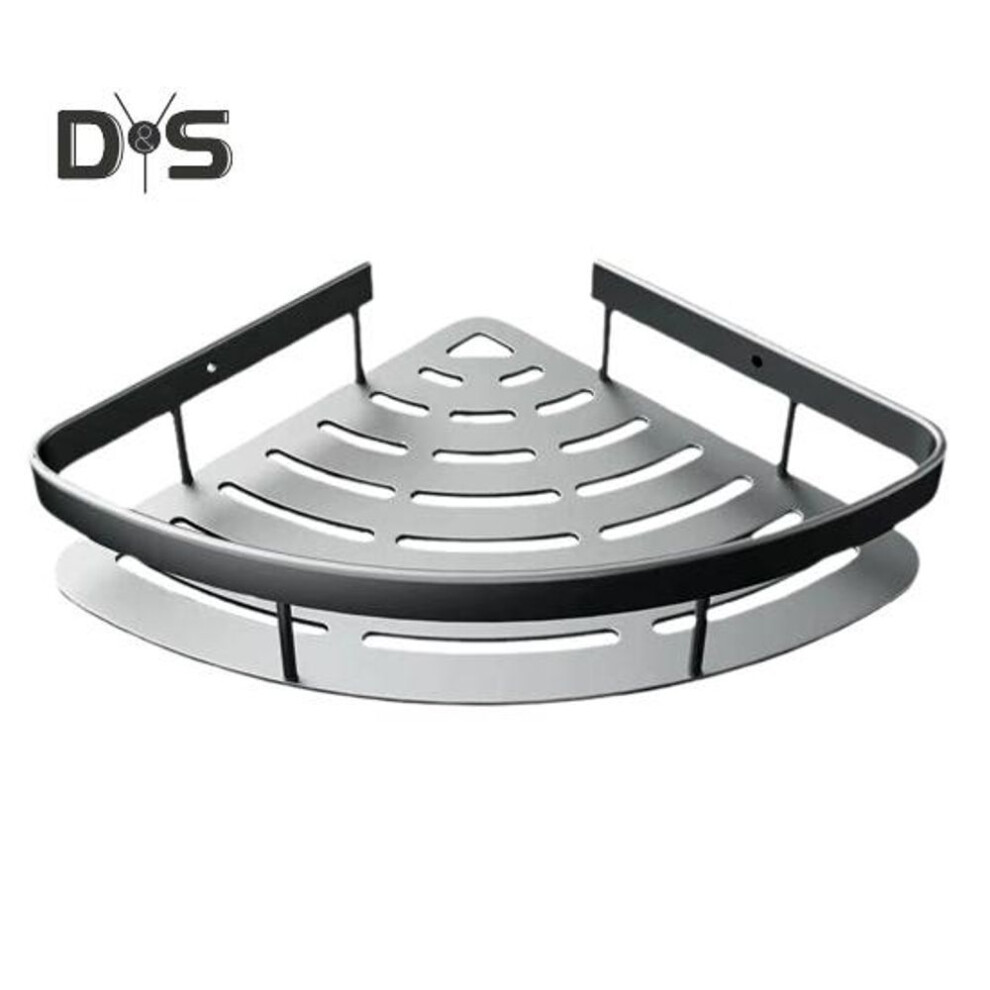 (grey) Corner Shower Caddy Self-Adhesive Shower Shelves No Drilling Bathroom Organizer Storage Rack for for Bathtub Shampoo Accessories