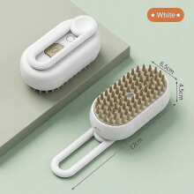 Steamy Cat Dog Brush 3in1 Electric Anti-splashing Cat Brushes with Steam Spray USB Charging Massage Pet Grooming Comb Hair Removal Combs 2024 New-Good