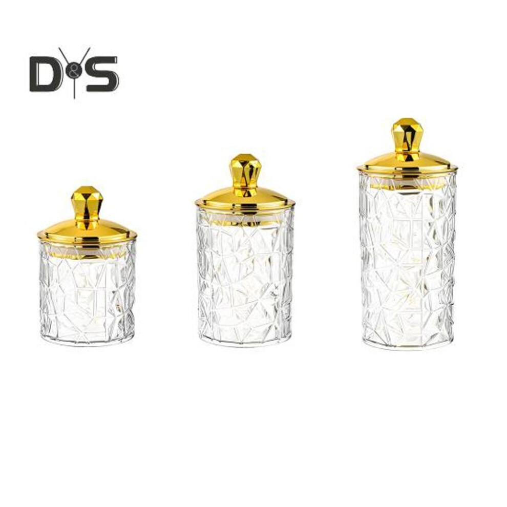 (transparent, A) 3Pcs Food Storage Jars with Airtight Lids BPA Free Transparent Design Widely Used Nuts Cookie Flour Food Container Set