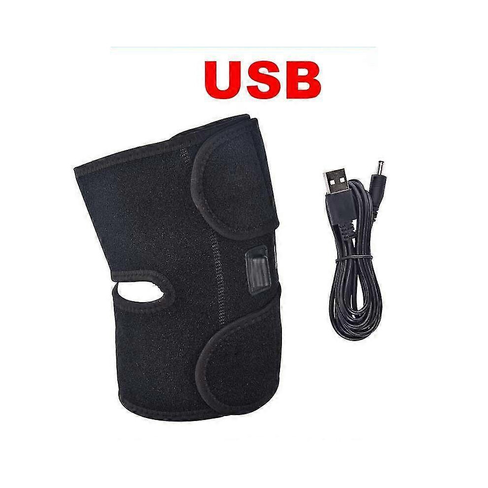 Heated knee pad with magnetic therapy and vibration, pain relief for osteoarthritis and recovery