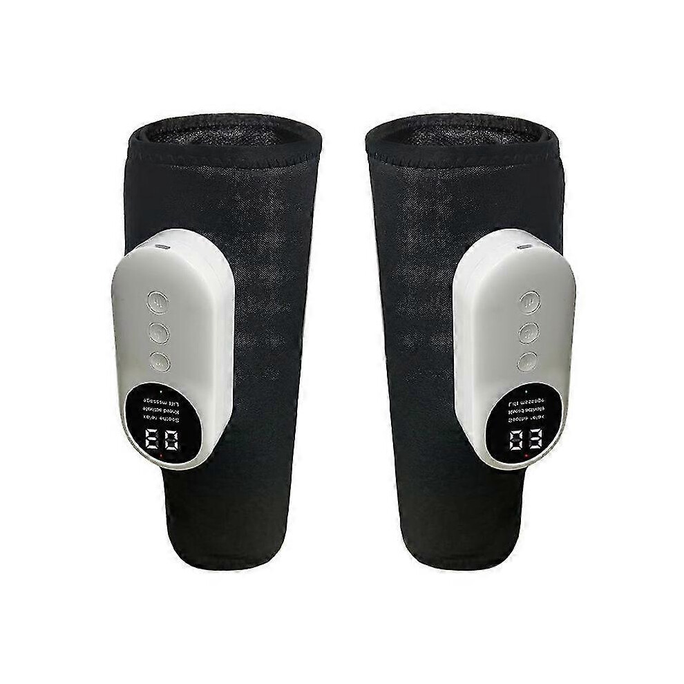 Black (Black) Leg Massager, Zurafit Heated Leg Massager For Circulation And Pain Relief-Yvan