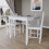 Vida Designs (White, 2 Seater) Yorkshire Home Wooden Dining Table & Chairs Set 4