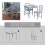 Vida Designs (Grey, 2 Seater) Yorkshire Home Wooden Dining Table & Chairs Set 3