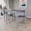 Vida Designs (Grey, 2 Seater) Yorkshire Home Wooden Dining Table & Chairs Set 4