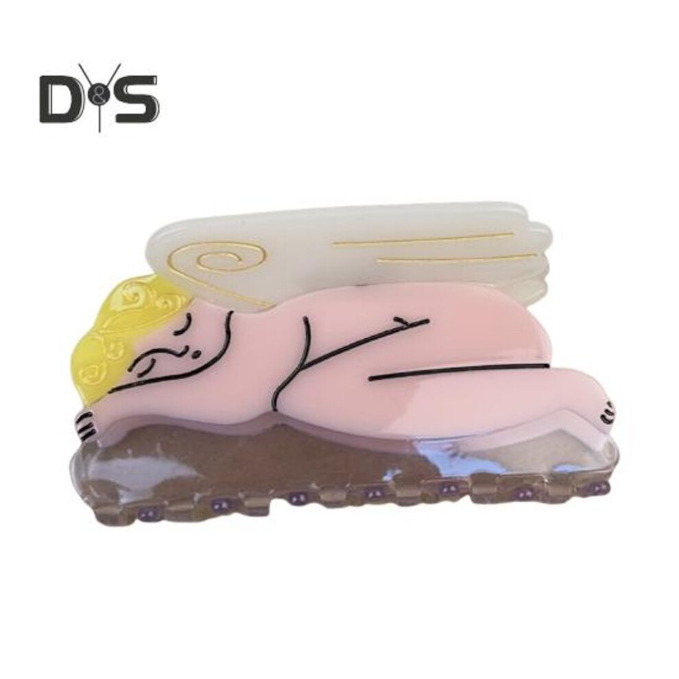 (as the picture, Angel) Hair Claw Clip Sun Moon Angel Snail Non Slip Strong Hold Women Girls Long Thick Thin Curly Hair Clamp Aesthetic Hair Accessories