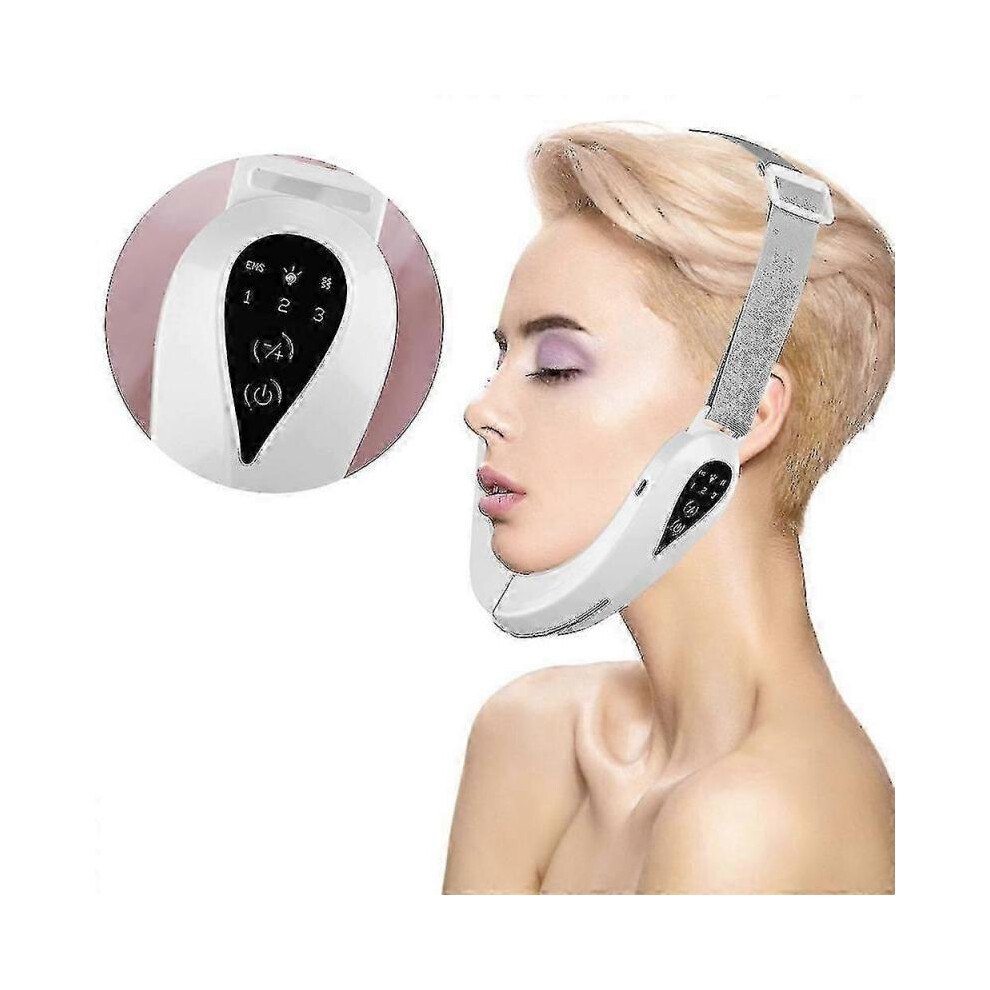 Electric double chin reduction device, skin lifting and firming, 4 modes and 3 intensities.